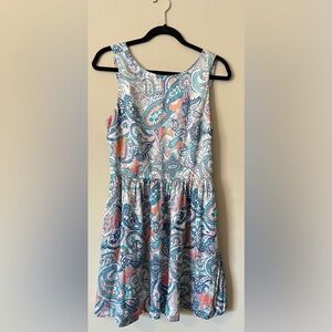 Kachel Anthropologie Paisley Silk Dress Size 10